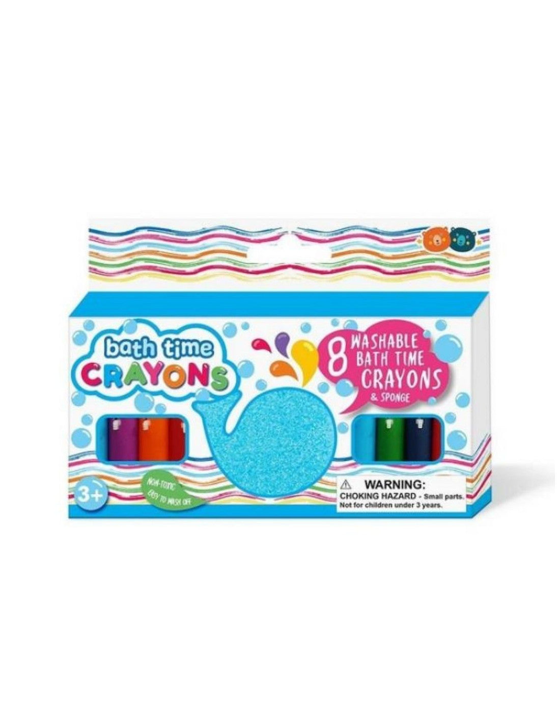 BUDDY & BARNEY BATH TIME CRAYONS & SPONGE