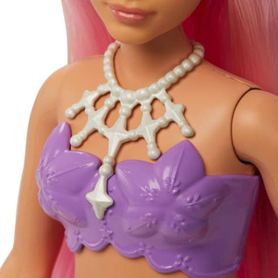 BARBIE DREAMTOPIA DOLL ASST - PURPLE TOP/PINK HAIR - Toyworld Frankston