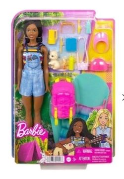 BARBIE DOLL AND ACCESSORIES - CAMPING BROOKLYN - Toyworld Frankston