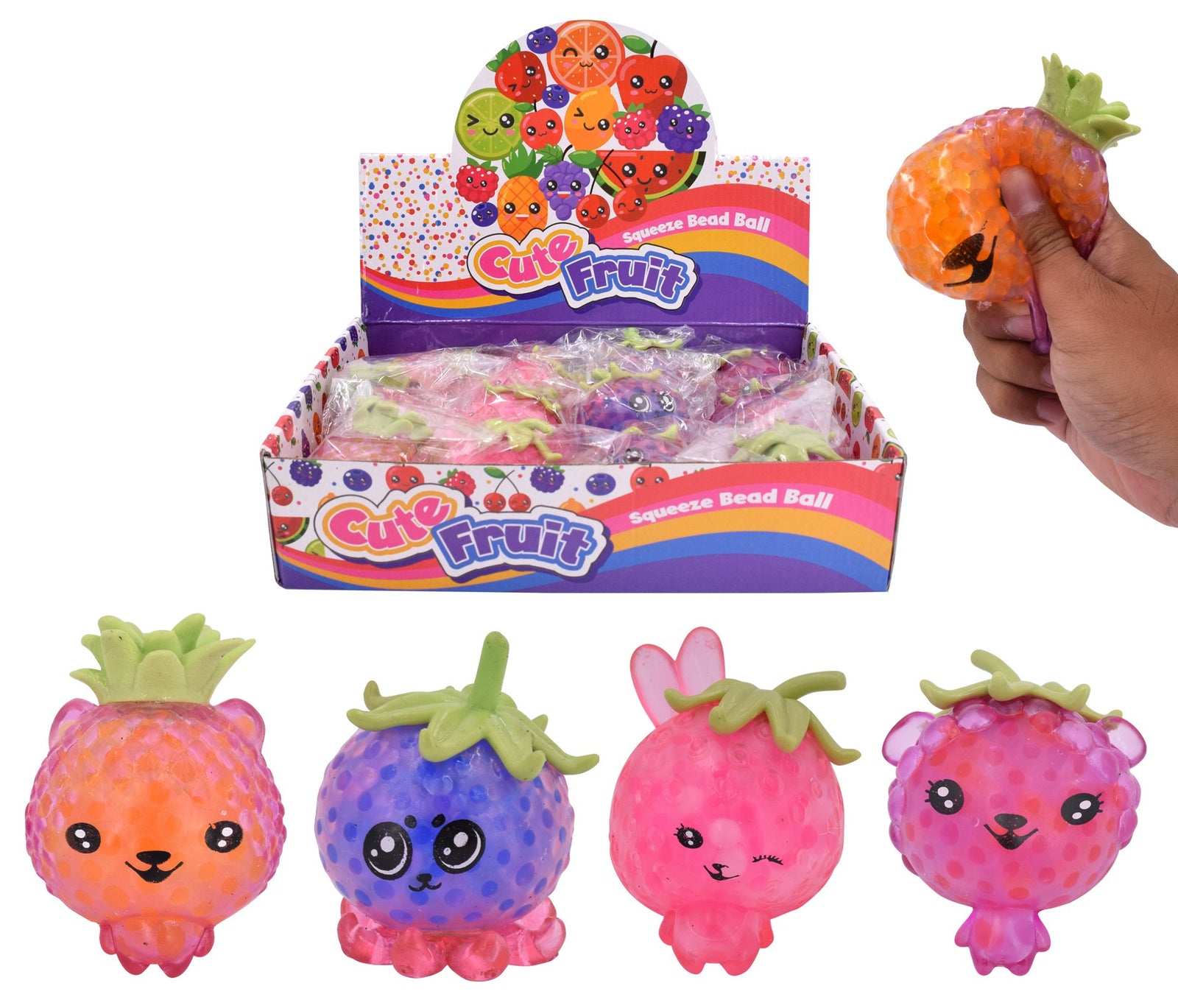CUTE FRUIT SQUEEZE BEADS - Toyworld Frankston