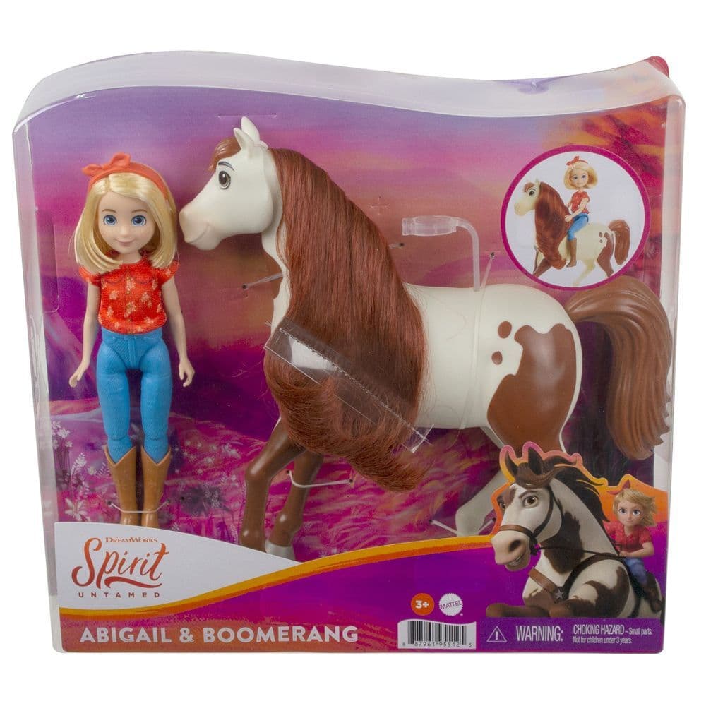 SPIRIT UNTAMED DOLL AND HORSE - ABIGAIL & BOOMERANG - Toyworld Frankston