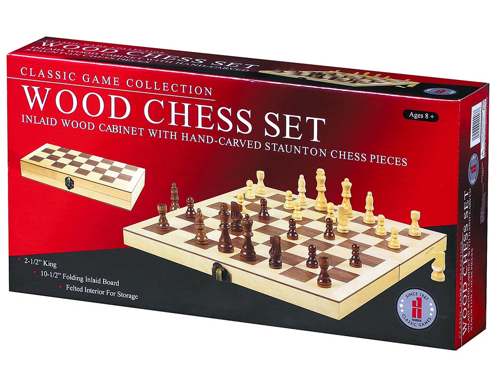 10.5" WOOD CHESS SET - Toyworld Frankston