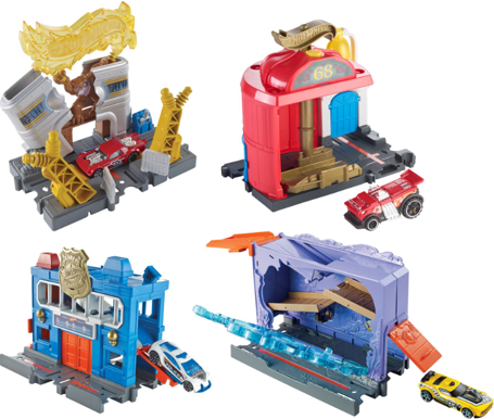 HOT WHEELS CITY DOWNTOWN PLAY SET ASSORTMENT - Toyworld Frankston