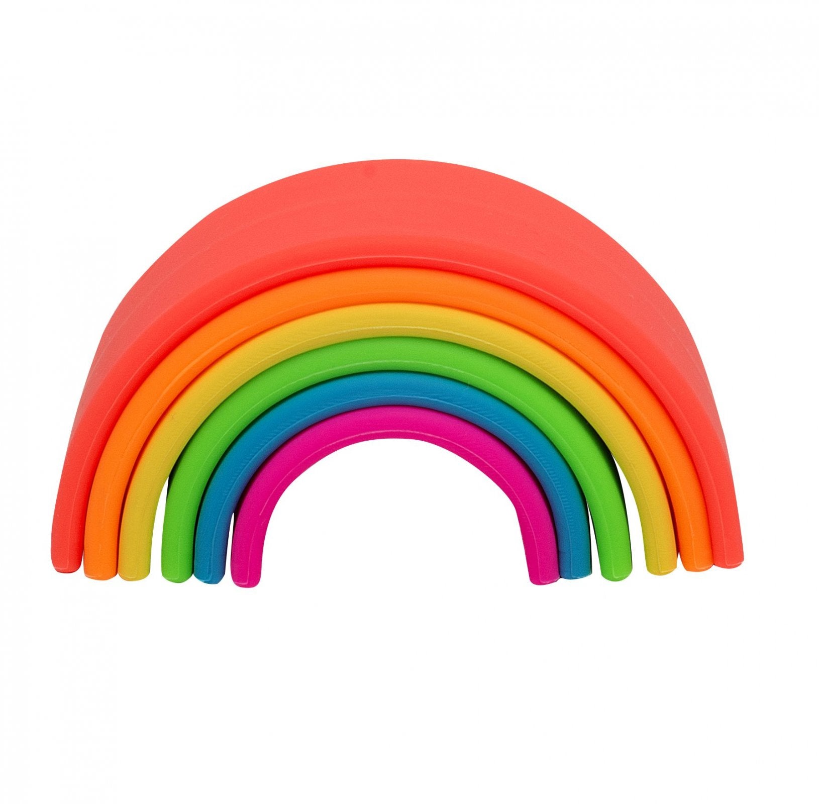 DENA TOYS - RAINBOW NEON TEETHERS 6 PC