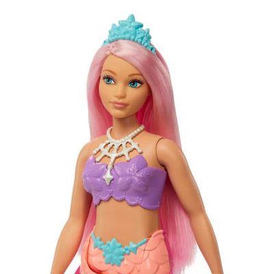 BARBIE DREAMTOPIA DOLL ASST - PURPLE TOP/PINK HAIR - Toyworld Frankston