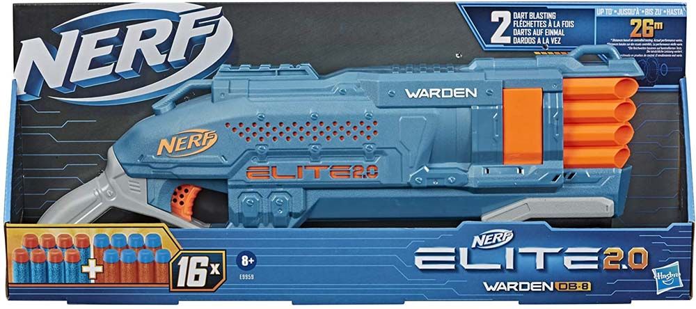 NERF GUN ELITE 2.0 WARDENDB-8 - Toyworld Frankston