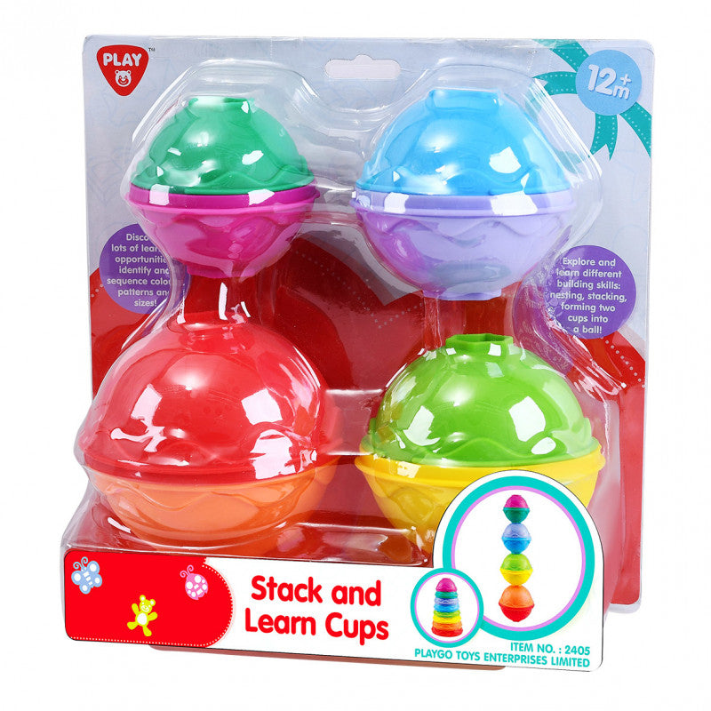 PLAYGO STACK & LEARN CUPS - Toyworld Frankston