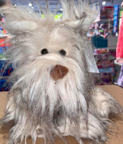 7.5IN HIGH PILE SITTING DOG - Toyworld Frankston