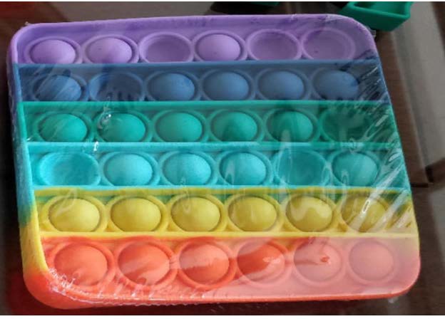 POP IT FIDGET TOY RAINBOW SQUARE - Toyworld Frankston