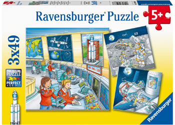 RAVENSBURGER TOM & MIA GO ON A SPACE MISSION 3X49 PC - Toyworld Frankston