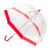 KIDS PVC BIRDCAGE UMBRELLA - RED BORDER