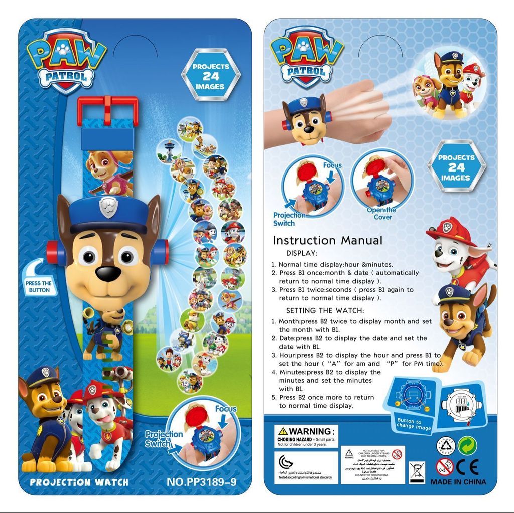 WATCH WITH PROJECTOR ASSORTMENT - Toyworld Frankston