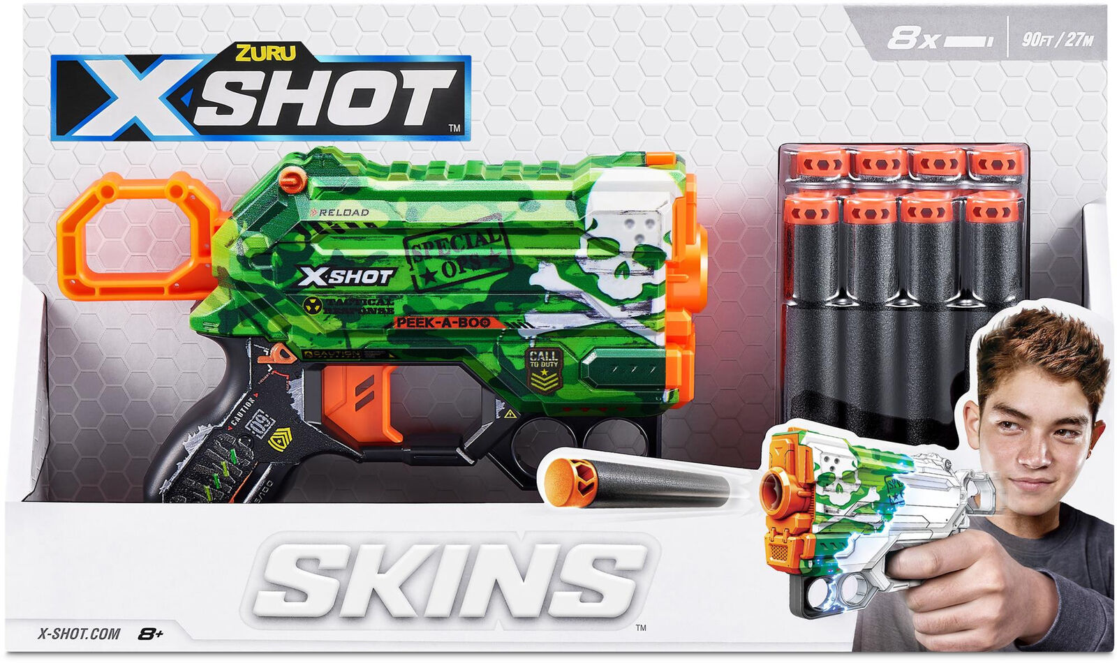ZURU XSHOT SKINS MENACE - Toyworld Frankston