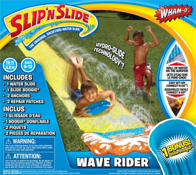 WAVE RIDER SINGLE SLIP N SLIDE WITH BOOGIE BOARD - Toyworld Frankston