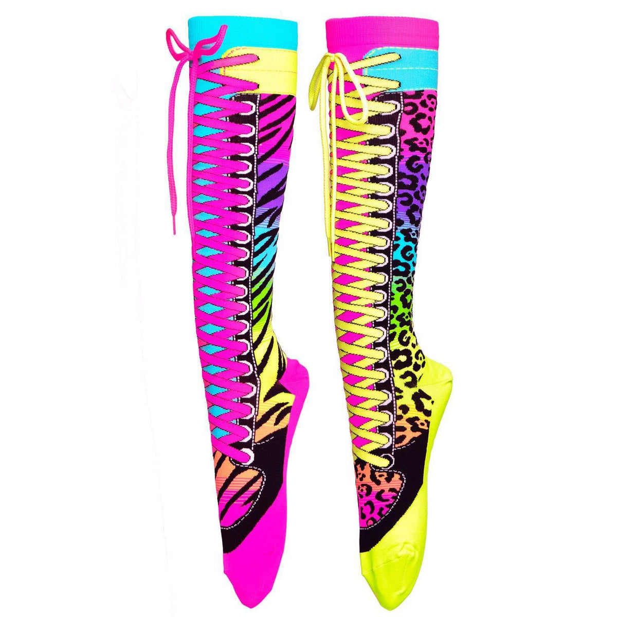 MADMIA - SAFARI SOCKS WITH NEON SHOELACES 6-99 YRS