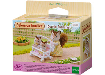 SYLVANIAN FAMILIES - DOUBLE PUSHCHAIR - Toyworld Frankston