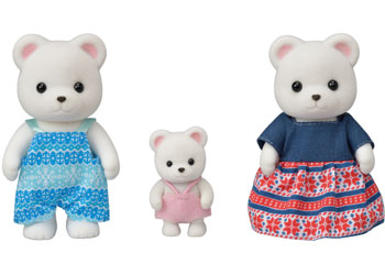 SYLVANIAN FAMILIES - POLAR BEAR FAMILY (3 FIGURE PACK) - Toyworld Frankston