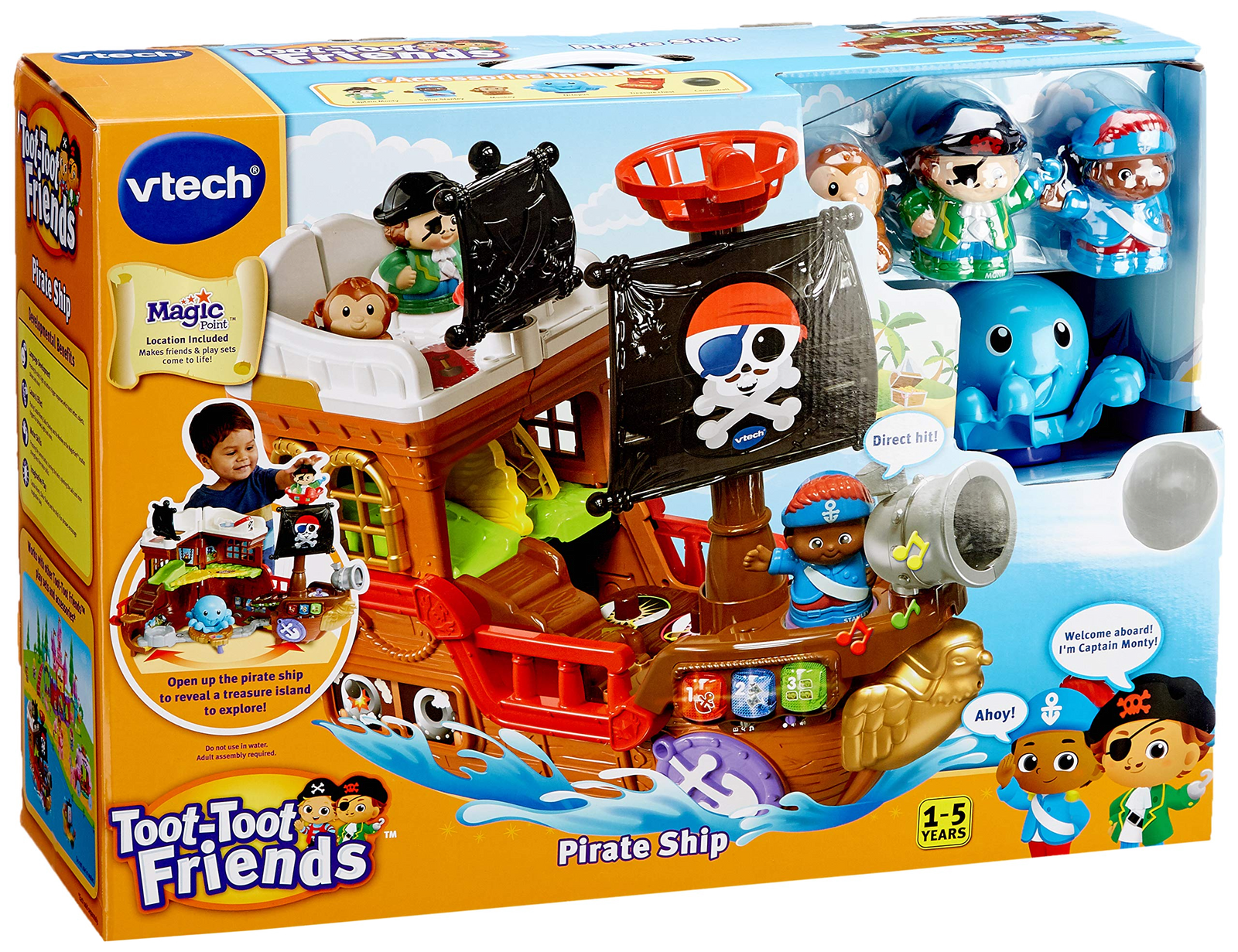 VTECH TOOT-TOOT FRIENDS PIRATE SHIP - Toyworld Frankston