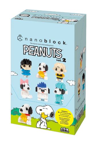 NANOBLOCK MINI PEANUTS VOL.2 BOX (6) - Toyworld Frankston
