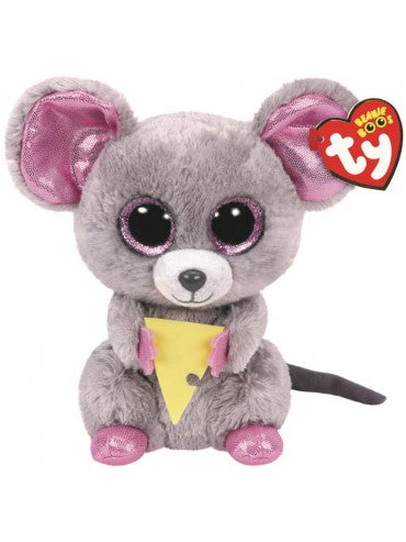 BEANIE BOO REG SQUEAKER MOUSE WITH CHEESE | TY BEANIES | Toyworld Frankston