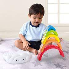 PLAYGO STACKING RAINBOW CLOUD - Toyworld Frankston