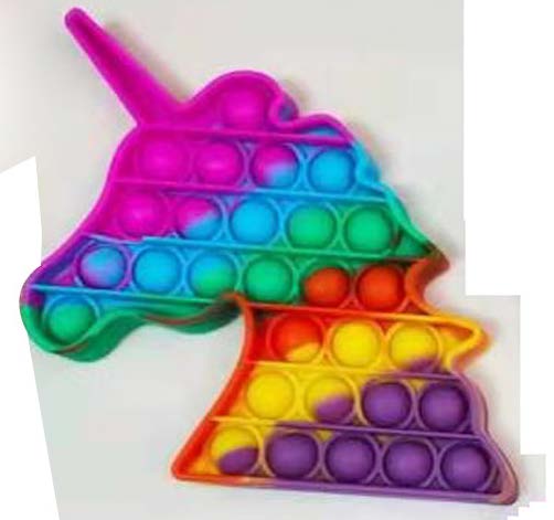 POP IT FIDGET TOY RAINBOW UNICORN SHAPE - Toyworld Frankston