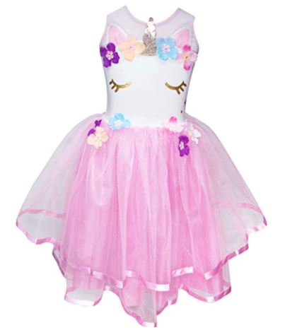 UNICORN DRESS SIZE 3/4 PALE PINK - Toyworld Frankston