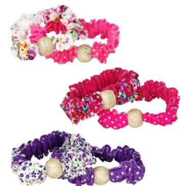 PINK POPPY VINTAGE PRINCESS FABRIC SRUNCHIE DUO - Toyworld Frankston