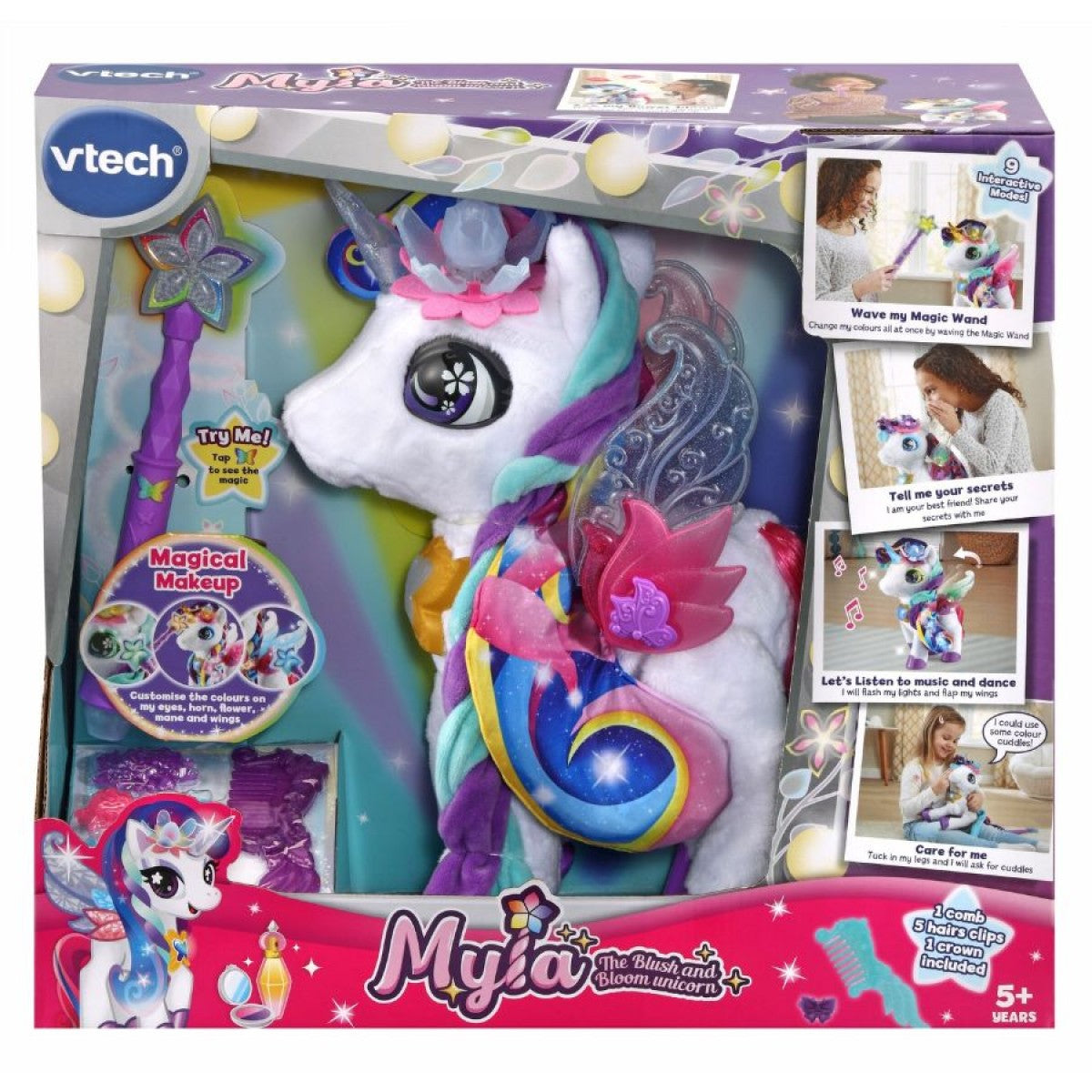 VTECH MYLA BLUSH AND BLOOM UNICORN - Toyworld Frankston
